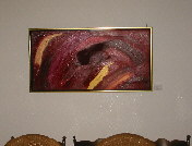 technik: acryl auf leinwand
grösse: 54 x 104 cm
rahmen: schattenfuge, schwarz / gold