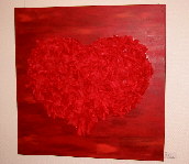 technik: acryl & federn auf leinwand
grösse: 100 x 100 cm
mit doppelter tiefe von 4 cm
rahmen: ohne